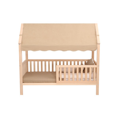 Affetto Ξύλινο Κρεβάτι Montessori Σπιτάκι με Σκίαστρο – 90x200cm - KMB313