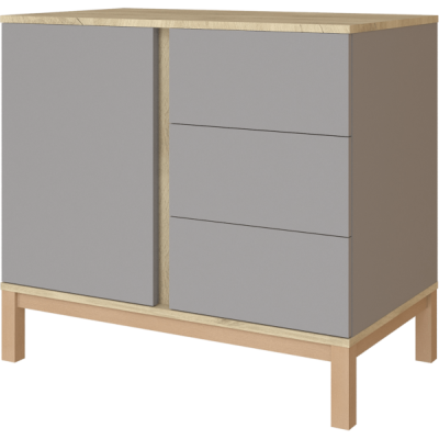  Faktum Loop Grey Oak Συρταριέρα 96 x 58 x 88 cm