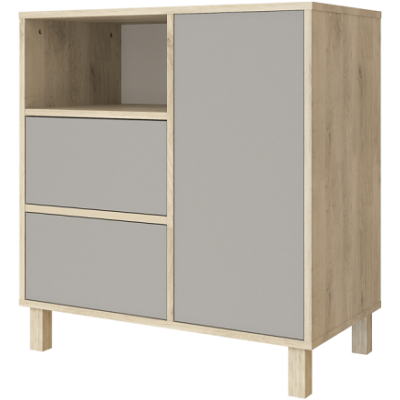  Faktum Wing Grey Oak & Grey Συρταριέρα 86 x 48 x 92 cm