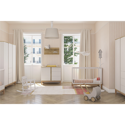  Faktum Βρεφικό Δωμάτιο Loop White & Oak