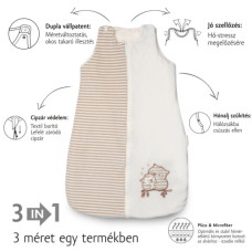 Kenguru Gold – Baby Sleeping bag TOG 2.5 “Stripes-owl“ 4-8 m – 2546