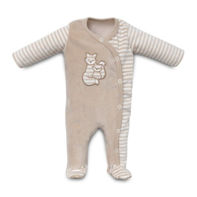Kenguru Gold – Long-sleeved side-snap sleepsuit “fox” 56 – 1063