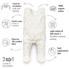 Kenguru Gold – Short-sleeved double-sized sleepsuit “full-print” 56-62 – 1024