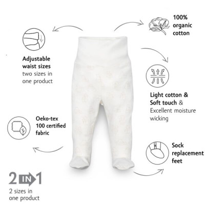 Kenguru Gold – Baby pants “full-print” 56-62 – 1164