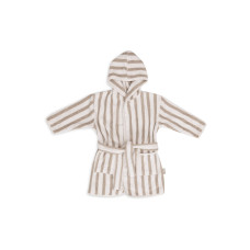 Bathrobe - Stripe Terry - GOTS – Olive Green / 1-2 Years Bathrobe - Stripe Terry - GOTS – Olive Green / 1-2 Years