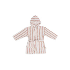 Bathrobe - Stripe Terry - GOTS – Wild Rose / 1-2 Years