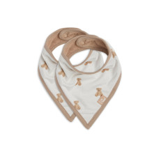 Bib Bandana - Teddy Bear - 2 Pack - GOTS – Multicolor / One Size