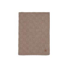 Blanket - Box Knit - GOTS – Milky Coffee / 75x100 cm