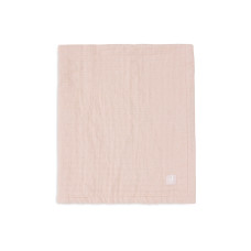 Blanket Cot Muslin Jacquard - GOTS – Wild Rose / 75x100 cm