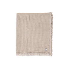 Blanket - Fringe - GOTS – Olive Green / 75x100 cm