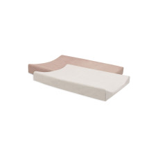 Changing Mat Cover Terry Duo - 2 Pack – Wild Rose & Ivory / 50x70 cm