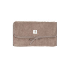 Changing Pad With Storage Pockets - Cloudy Rib – Milky Coffee / One Size