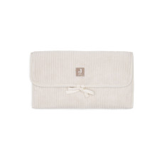Changing Pad With Storage Pockets - Cloudy Rib – Oatmeal / One Size