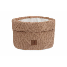 Changing Table Basket - Check Knit – Biscuit / 14x18 cm