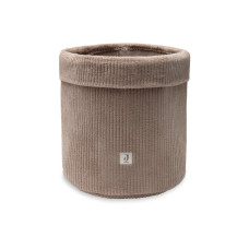 Changing Table Basket - Cloudy Rib – Milky Coffee / 30x35 cm