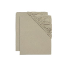 Fitted Sheet - Jersey - 2-Pack – Olive Green / 60x120 cm