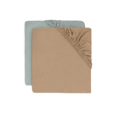 Fitted Sheet - Jersey - 2-Pack – Sea Green / 70/75x140/150 cm