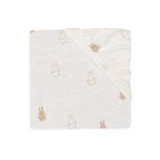 Fitted Sheet - Jersey - Happy Miffy – Nougat / 60x120 cm