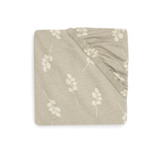 Fitted Sheet - Jersey - Twig – Olive Green / 70x140 cm Fitted Sheet - Jersey - Twig – Olive Green / 70x140 cm