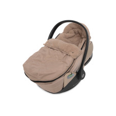 Footmuff group 0+ 3/5 points - Embossed – Milky Coffee / One Size