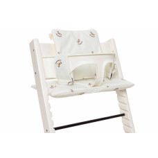 Highchair Cushion for Growth Chair - Nostalgic Ride – Multicolor / 27x45 cm Highchair Cushion for Growth Chair - Nostalgic Ride – Multicolor / 27x45 cm