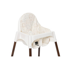 Highchair Insert Cushion - Elephant Tales – Multicolor / 27x27cm Highchair Insert Cushion - Elephant Tales – Multicolor / 27x27cm