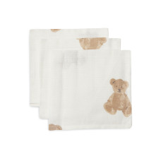 Mouth Cloth Muslin 31x31cm - Teddy Bear - 3 Pack – Multicolor / One Size