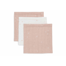 Mouth Cloth Muslin 31x31cm - Twinkling - 3 Pack – Wild Rose / One Size