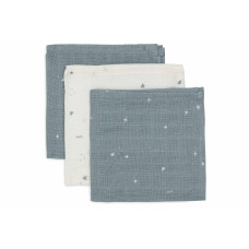 Mouth Cloth Muslin 31x31cm - Twinkling - 3 Pack – Sea Green / One Size