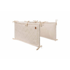 Playpen Bumper - Check Knit – Oatmeal / 180x30cm Playpen Bumper - Check Knit – Oatmeal / 180x30cm