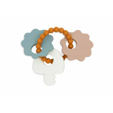 Silicone Teething Ring Keychain - Lovely Birds – Multicolor / One Size Silicone Teething Ring Keychain - Lovely Birds – Multicolor / One Size