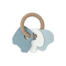 Silicone Teething Ring Keychain - On The Go – Multicolor / One Size Silicone Teething Ring Keychain - On The Go – Multicolor / One Size