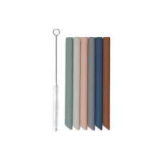 Straws Silicone - Multicolour - 6 Pack – Multicolor / One Size Straws Silicone - Multicolour - 6 Pack – Multicolor / One Size