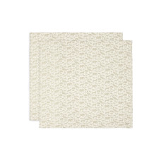 Swaddle Muslin 115x115cm - Animals - 2 Pack – Olive Green / 115x115 cm