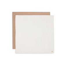Swaddle Muslin 115x115cm - Basic - 2 Pack – Biscuit / 115x115 cm