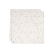 Swaddle Muslin 115x115cm - Elephant Tales - 2 Pack – Multicolor / 115x115 cm