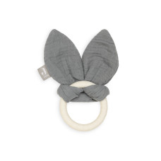 Teething Ring - Bunny Ears – Storm Grey / One Size Teething Ring - Bunny Ears – Storm Grey / One Size