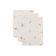 Washcloth Muslin - Animal Friends - 3 Pack – Multicolor / One Size Washcloth Muslin - Animal Friends - 3 Pack – Multicolor / One Size