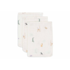 Washcloth Muslin - Jungle Jambo - 3 Pack – Multicolor / One Size Washcloth Muslin - Jungle Jambo - 3 Pack – Multicolor / One Size