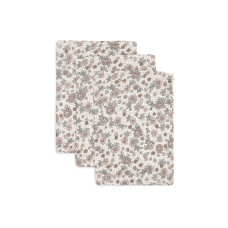Washcloth Muslin - Retro Flowers - 3 Pack – Multicolor / One Size Washcloth Muslin - Retro Flowers - 3 Pack – Multicolor / One Size