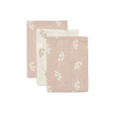 Washcloth Muslin - Twig - 3 Pack – Wild Rose / One Size