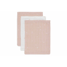 Washcloth Muslin - Twinkling - 3 Pack – Wild Rose / One Size