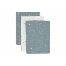 Washcloth Muslin - Twinkling - 3 Pack – Sea Green / One Size