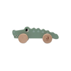 Wooden Crocodile on Wheels - Jungle Jambo – Sea Green / One Size