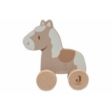 Wooden Horse on Wheels - Nostalgic Ride – Multicolor / One Size