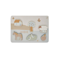Wooden Puzzle - Farm – Ivory / One Size