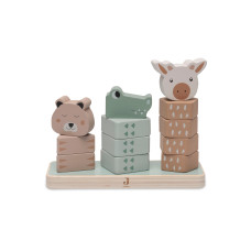 Wooden Stacking Tower - Jungle Jambo – Multicolor / One Size Wooden Stacking Tower - Jungle Jambo – Multicolor / One Size