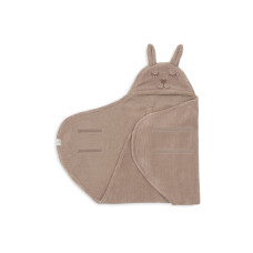 Wrap Blanket - Bunny - Cloudy Rib – Milky Coffee / 100x105 cm Wrap Blanket - Bunny - Cloudy Rib – Milky Coffee / 100x105 cm